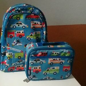 Wildkin lunchbox and backpack set